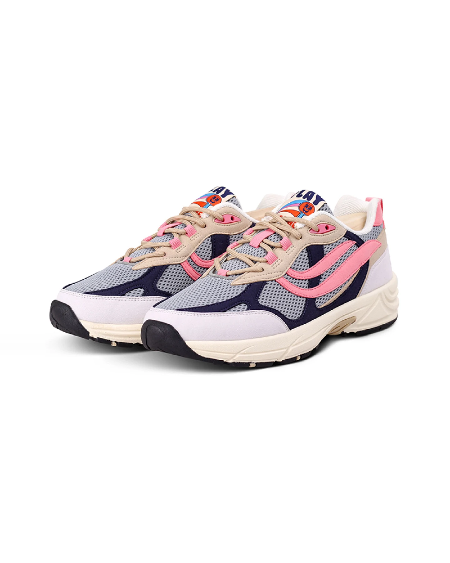 Genesis Damen vegan Sneaker G-Eco`99 Reco Grau Marine Pink – Ansicht 2