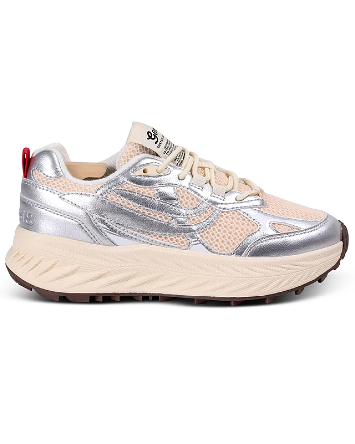 Genesis Damen vegan Sneaker G-Eco`99 Bulky Silver Almond