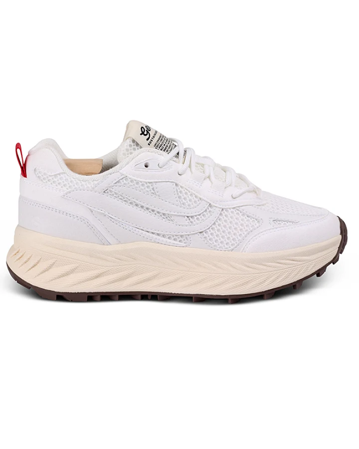 Genesis Damen vegan Sneaker G-Eco`99 Sperriges Weiß