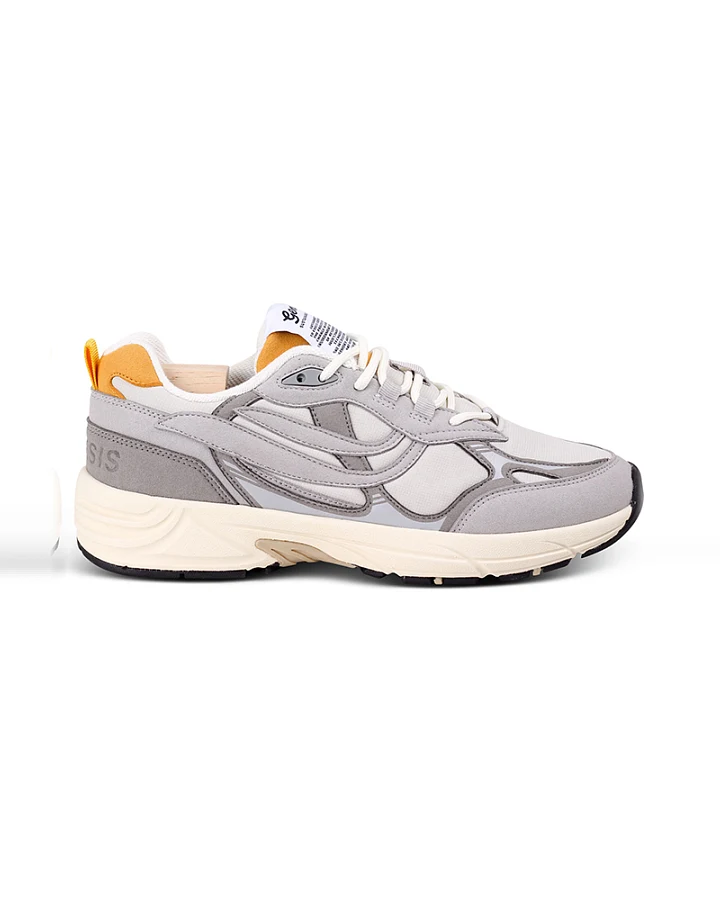 Genesis Herren vegan Sneaker G-Eco`99 Paddy Mesh Grau Senf