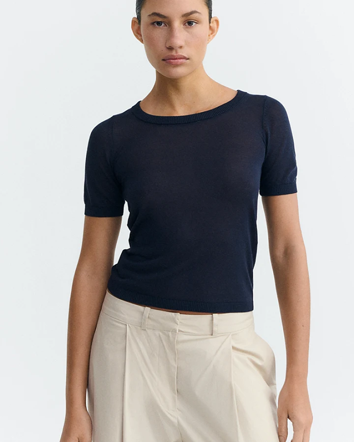 Thinking MU Damen vegan Top Noctis Navy