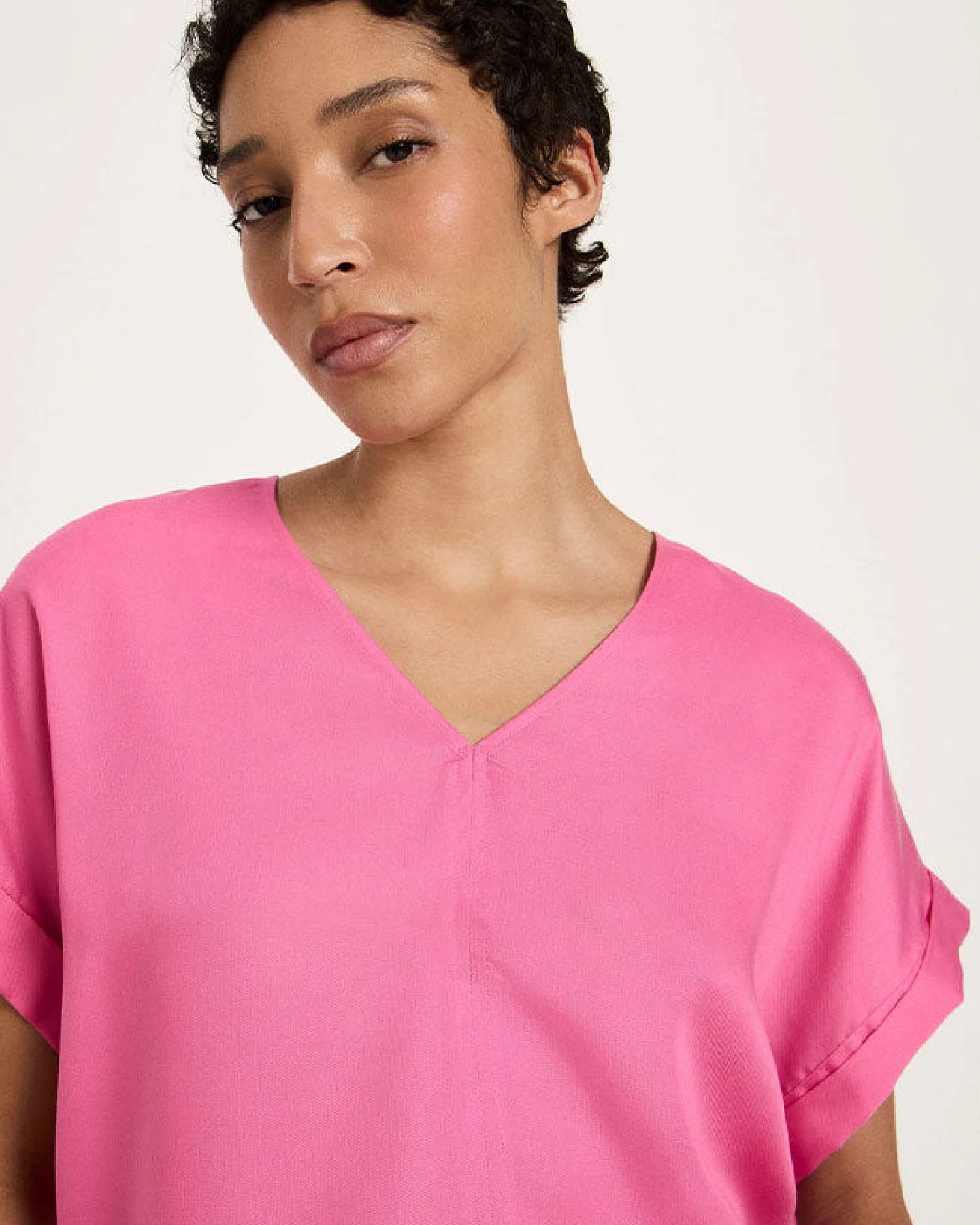 Lanius Damen vegan Bluse Rosa – Ansicht 2