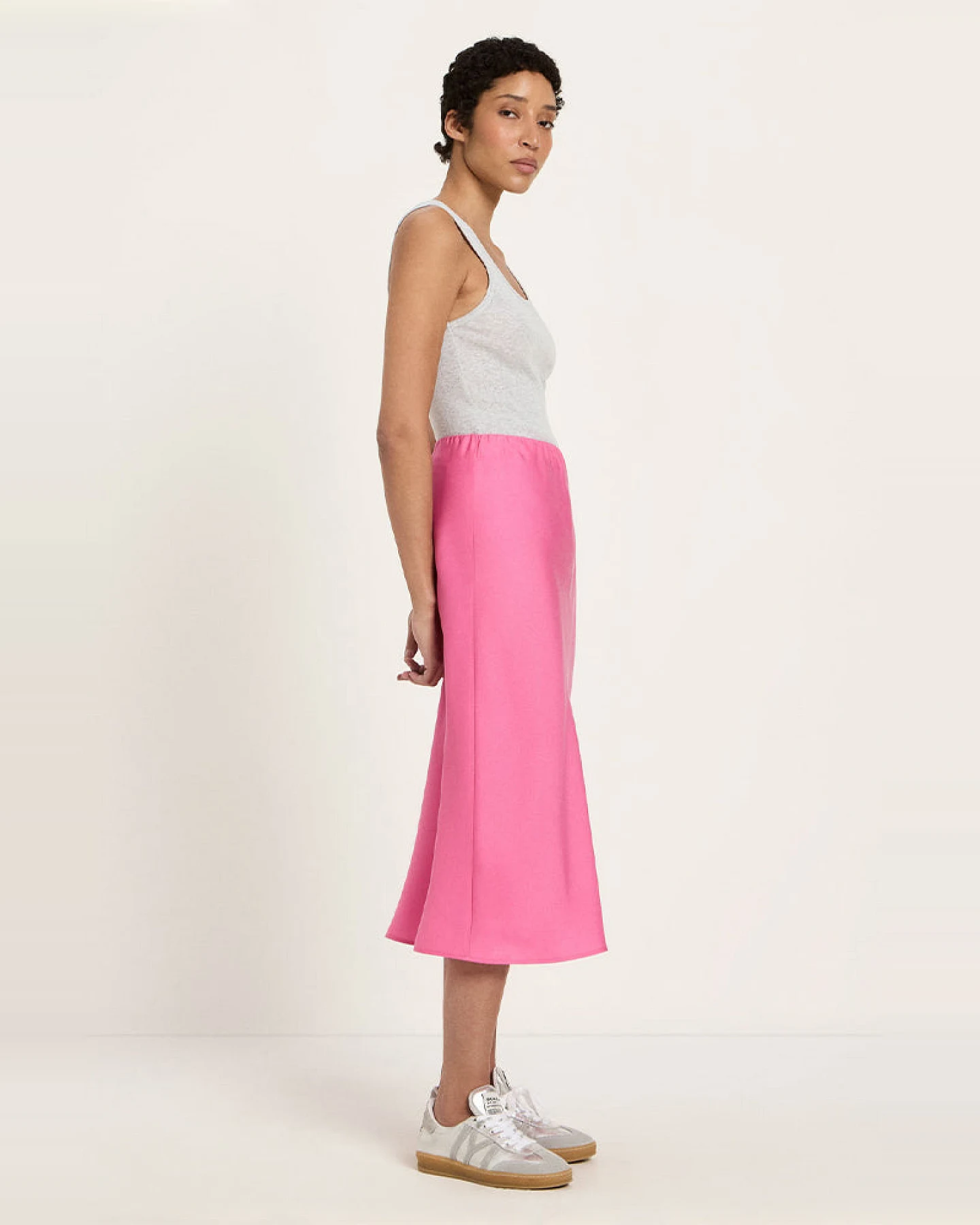 Lanius Damen vegan Midirock Rosa – Ansicht 2