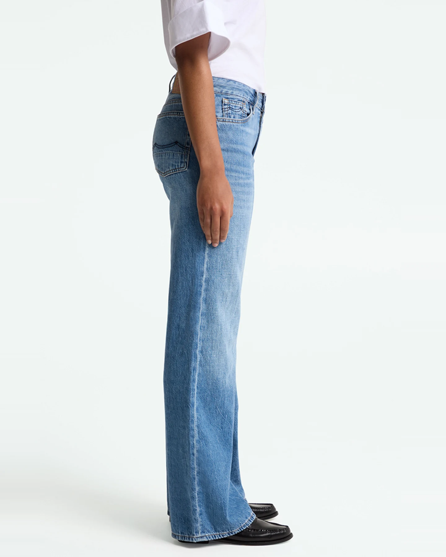 Kings of Indigo Damen vegan Flare Jeans Jane Blau Hopcete Electric Clean Blau – Ansicht 2