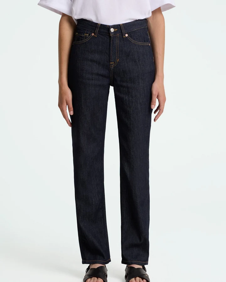 Kings of Indigo Damen vegan Jeans Inoe Cotton Flex Rinse Blau