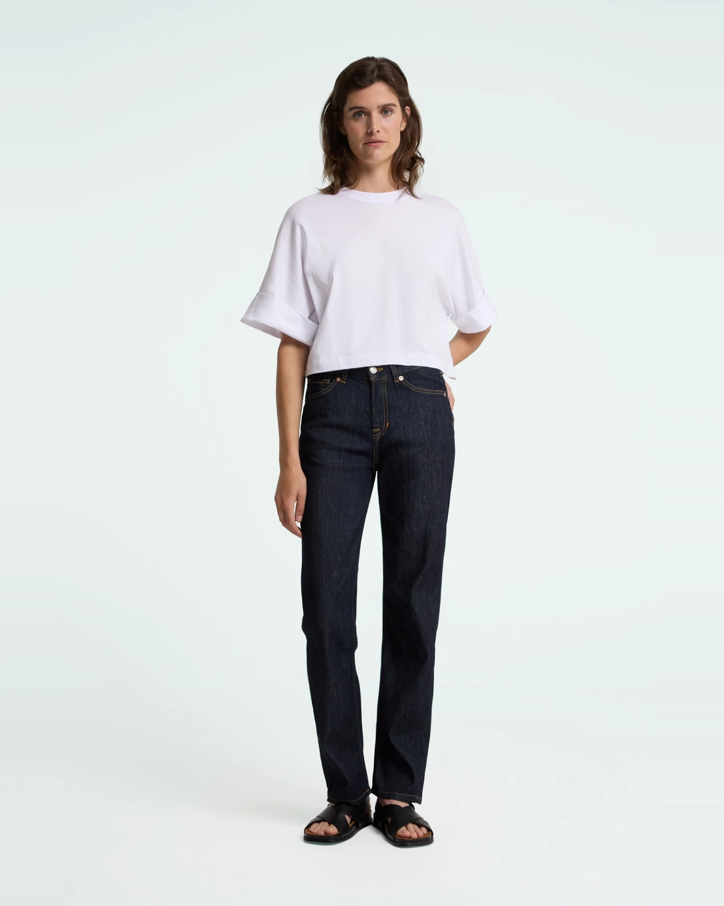 Kings of Indigo Damen vegan Jeans Inoe Cotton Flex Rinse Blau – Ansicht 2