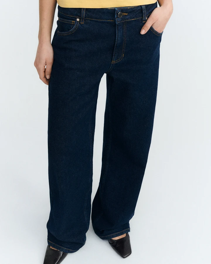 Thinking MU Damen vegan Jeans Kettan Navy