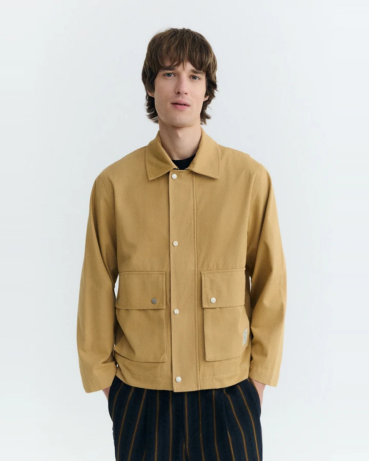 Thinking MU Herren vegan Jacke Oversize Callum Kamelbraun