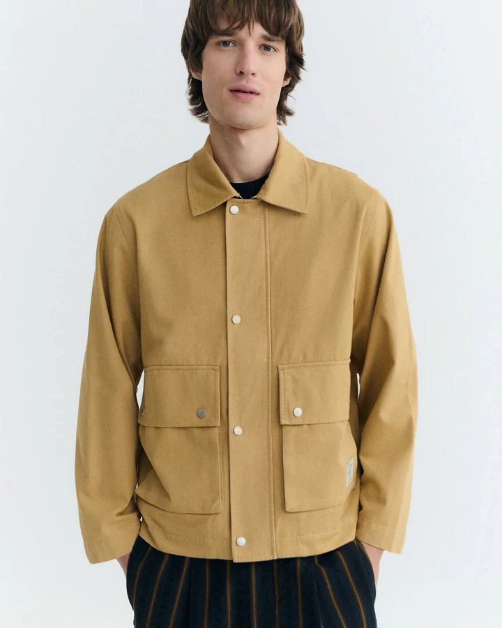 Thinking MU Herren vegan Jacke Oversize Callum Kamelbraun