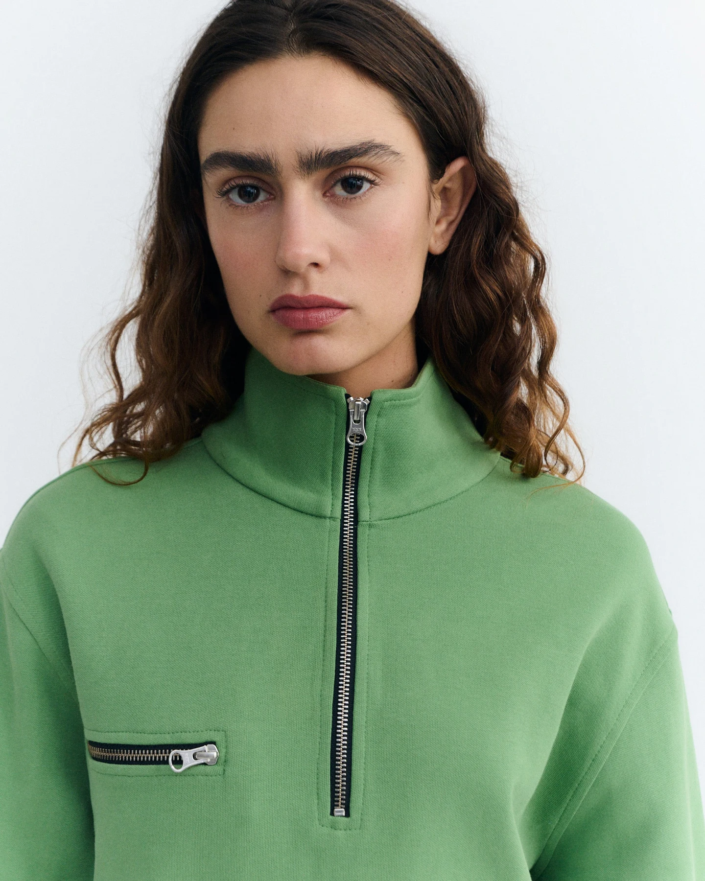 Thinking MU Damen vegan Sweatshirt Pippa Grün – Ansicht 2