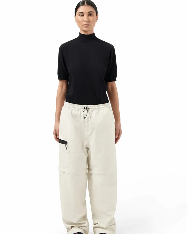 Regenhose Zip Off White
