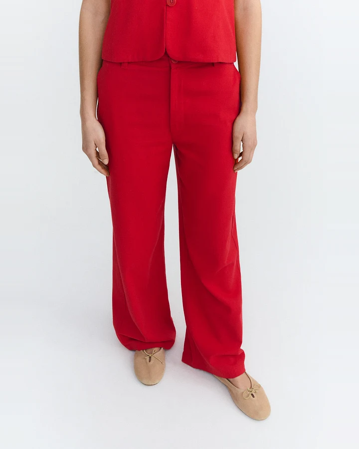 Thinking MU Damen vegan Hose Karina Rot