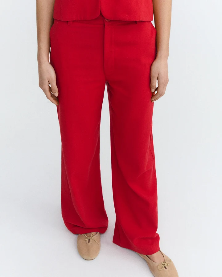 Thinking MU Damen vegan Hose Karina Rot