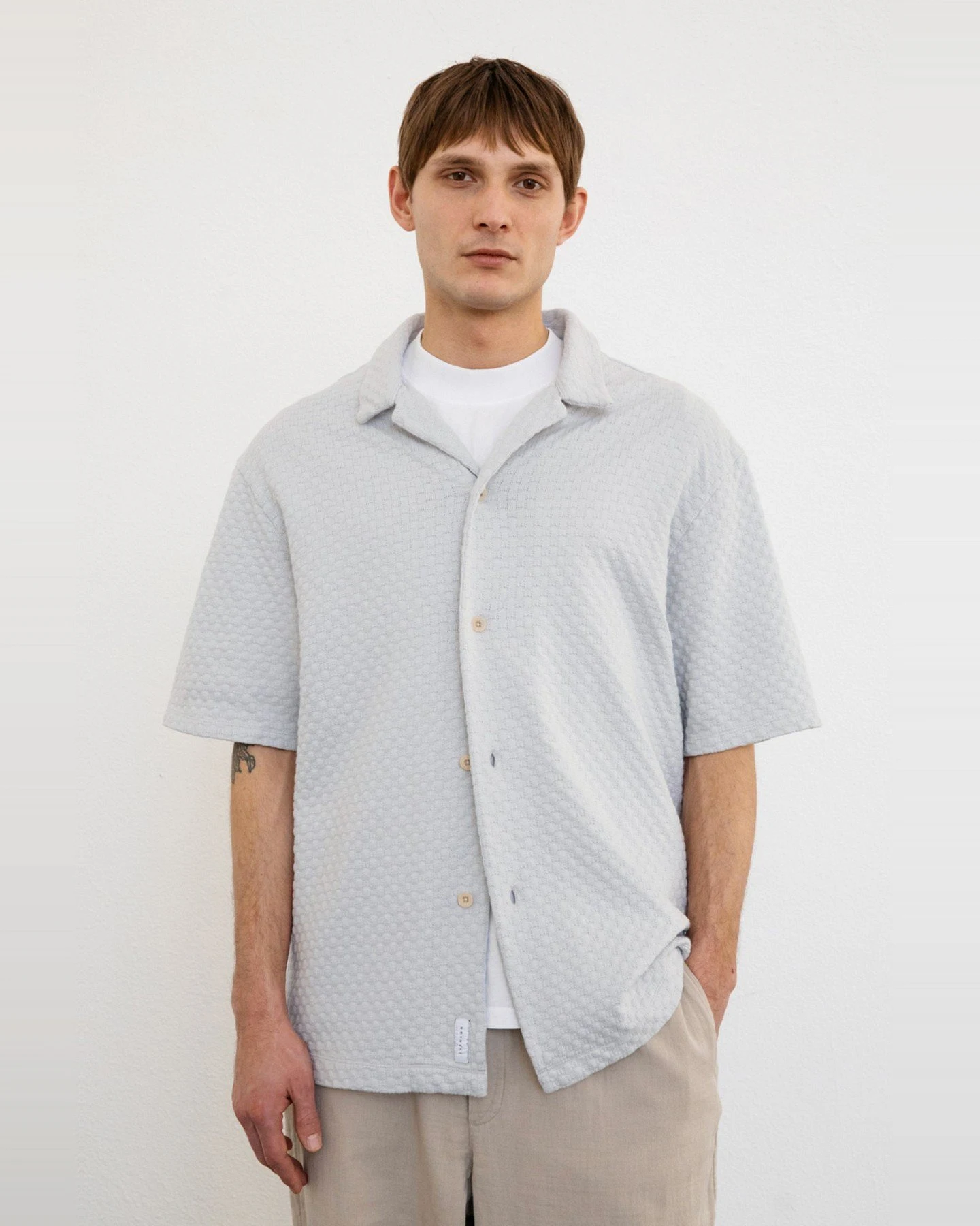 Hemd Bowling Knit Grau – Ansicht 5