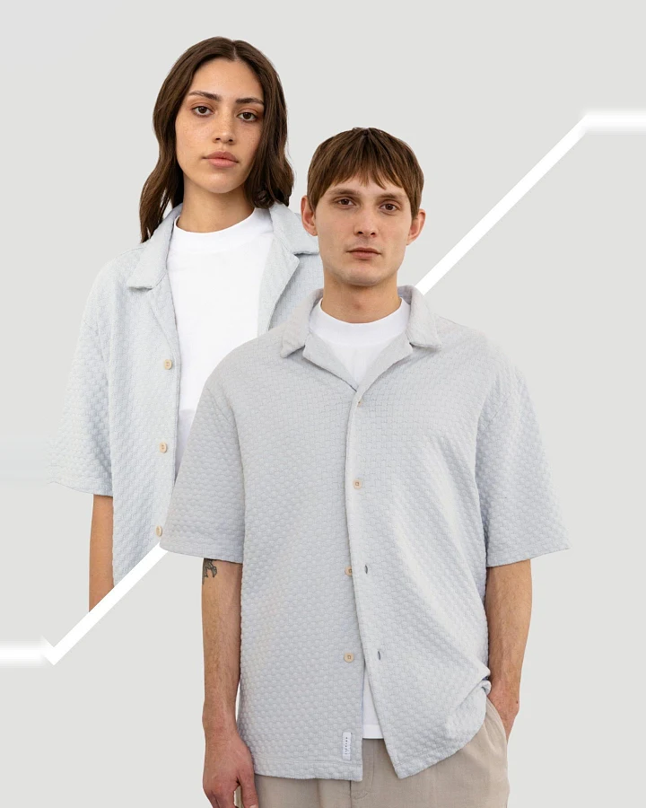 Hemd Bowling Knit Grau