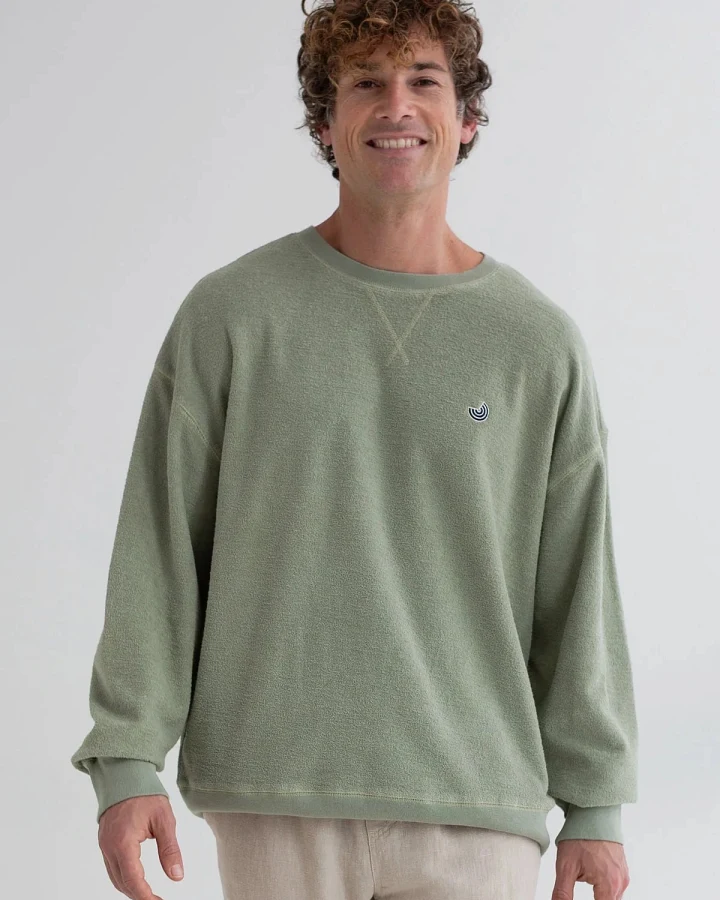 TWOTHIRDS Herren vegan Sweatshirt Kilda Hellgrün