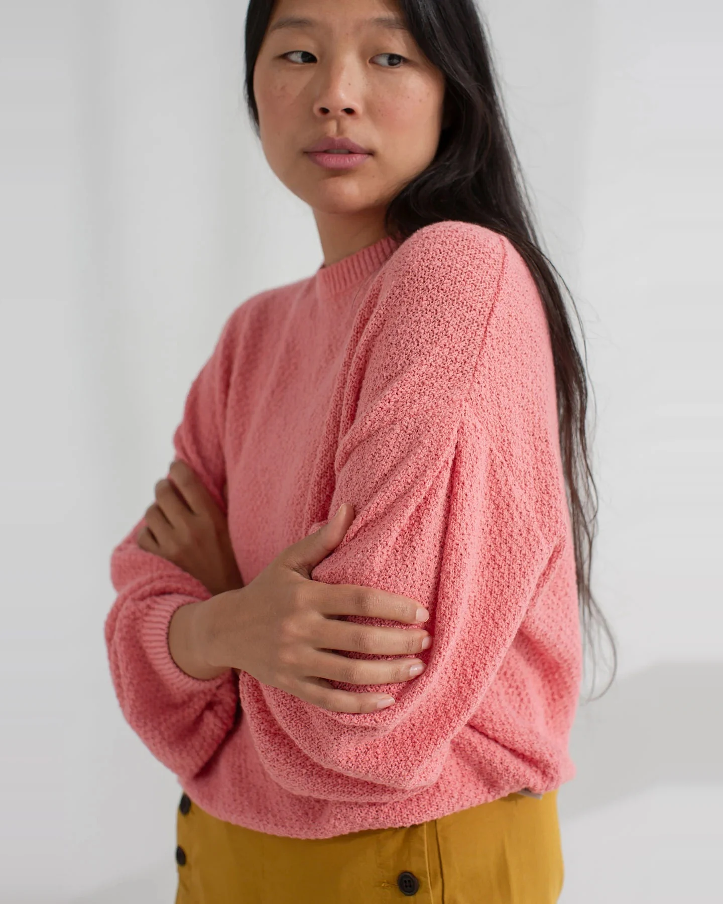 TWOTHIRDS Damen vegan Pullover Llombards Rosa – Ansicht 2