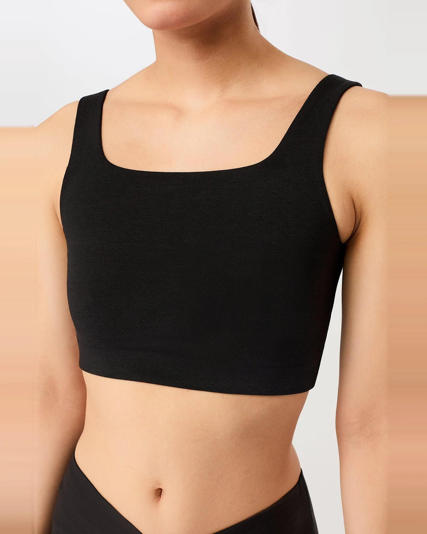 MANDALA Damen vegan Bh Ultra Light Schwarz – Ansicht 2