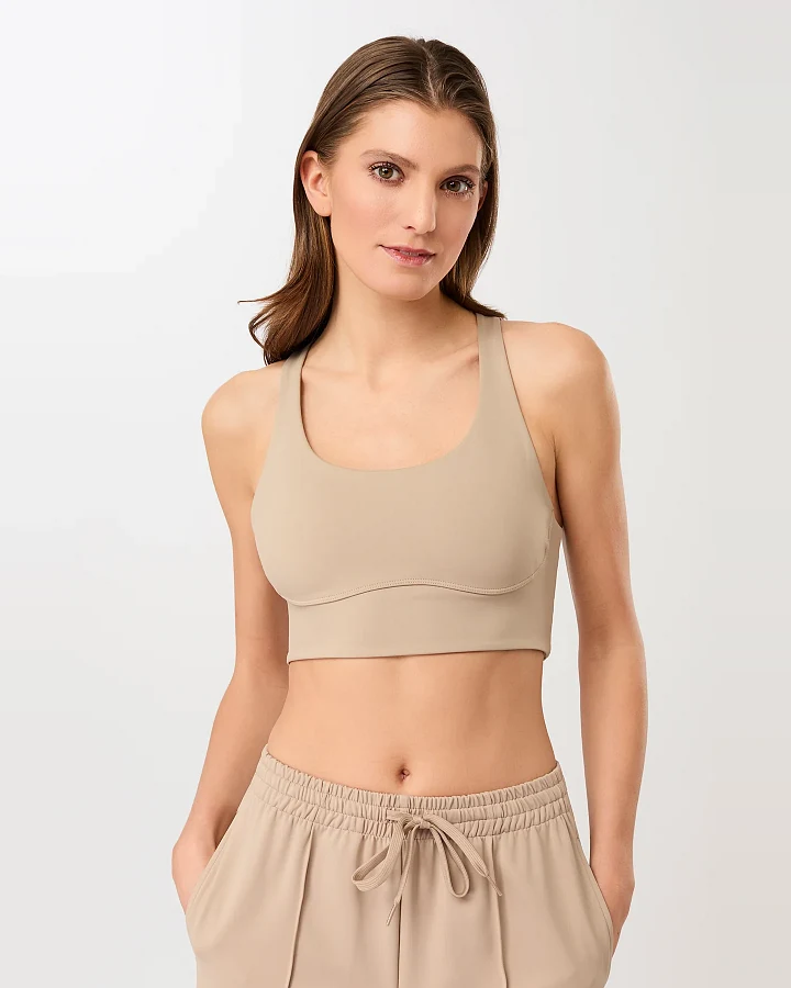MANDALA Damen vegan Sport-Bh Wüstenbraun