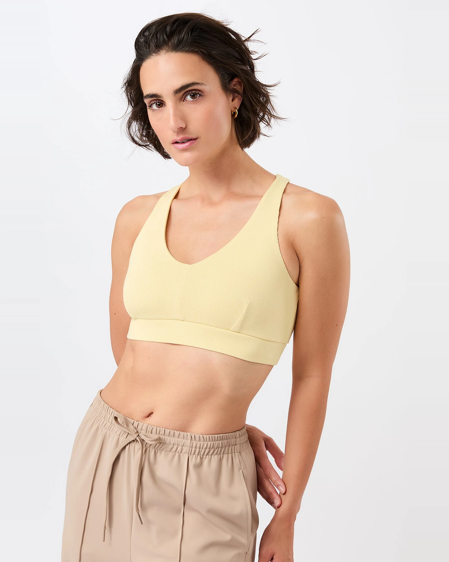 MANDALA Damen vegan Sport-Bh Rib 2.0 Citrus Rush – Ansicht 2