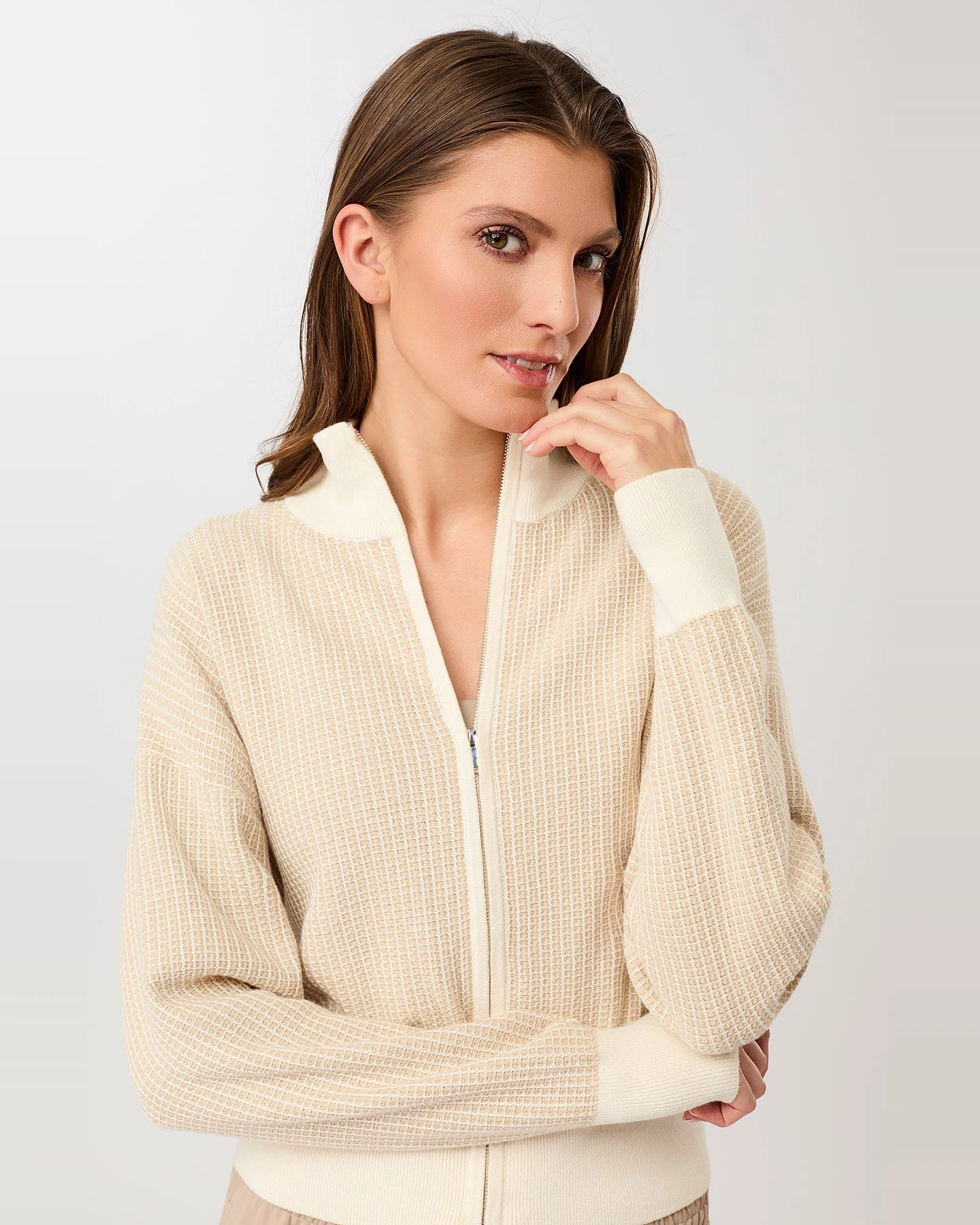 MANDALA Damen vegan Strickjacke Studio Wüste – Ansicht 2