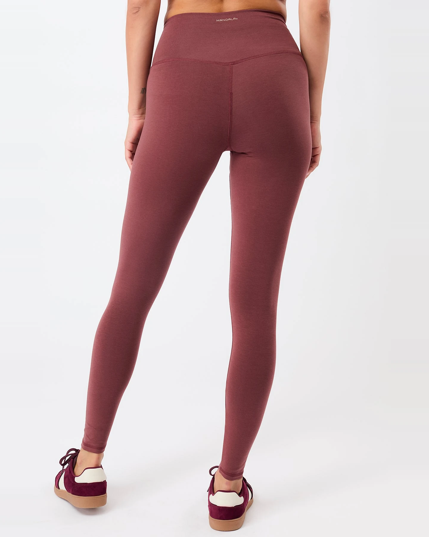MANDALA Damen vegan Leggings Best Loved Rosewood – Ansicht 2