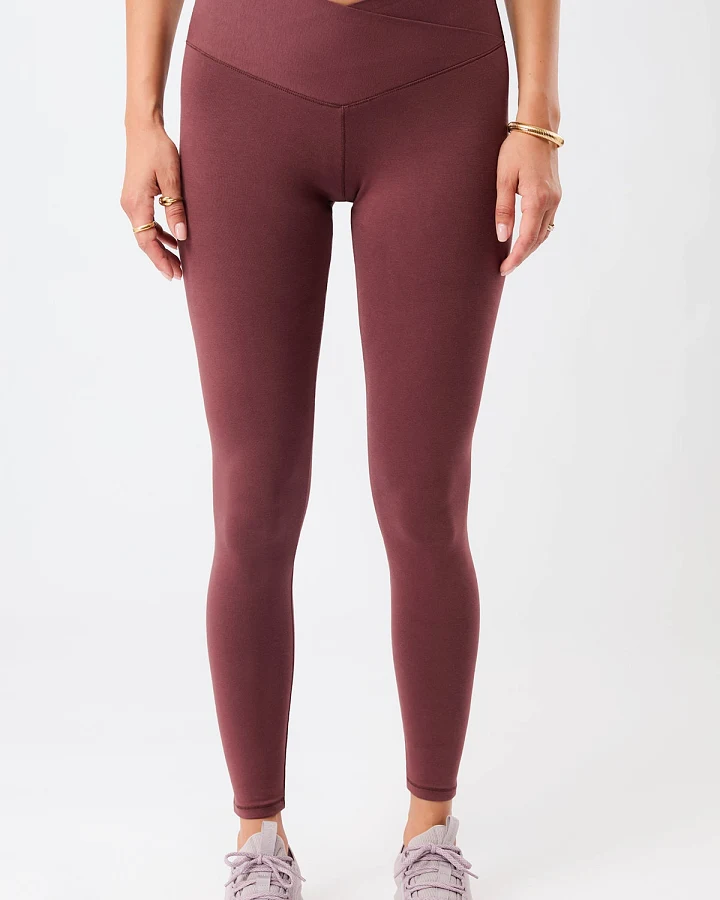 MANDALA Damen vegan Leggings Wrap Rosewood