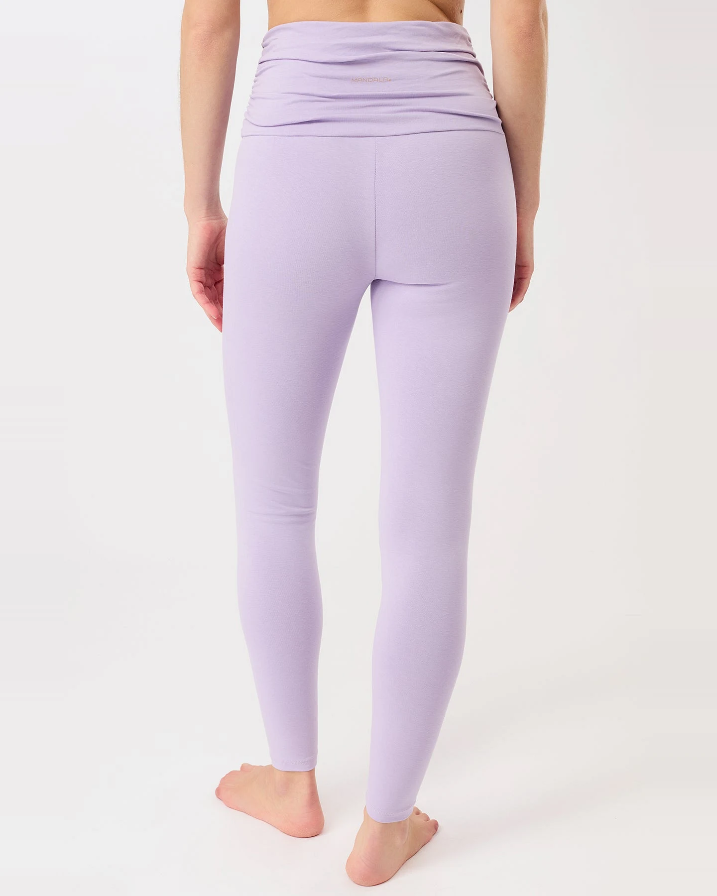 MANDALA Damen vegan Leggings Pilates Strumpfhose Violett – Ansicht 2