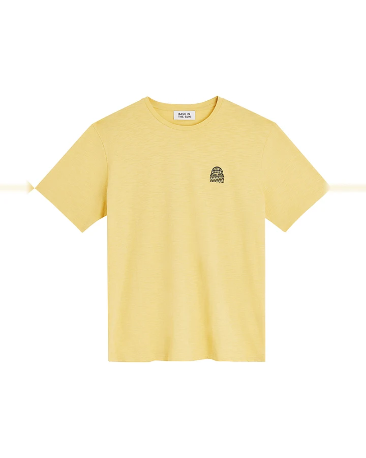 Bask in the Sun Herren vegan T-Shirt Mini To The Sea Gelb