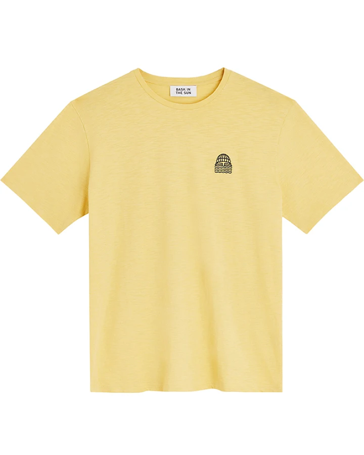 Bask in the Sun Herren vegan T-Shirt Mini To The Sea Gelb