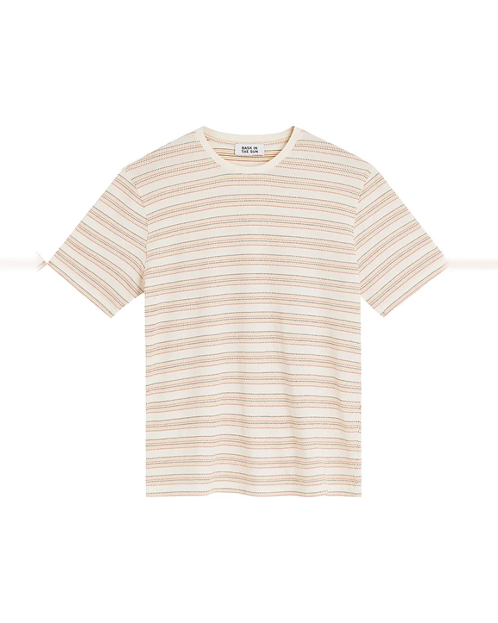 Bask in the Sun Herren vegan T-Shirt Fabian Clay Gestreift