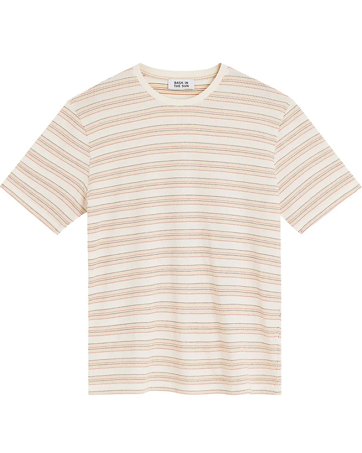 Bask in the Sun Herren vegan T-Shirt Fabian Clay Gestreift