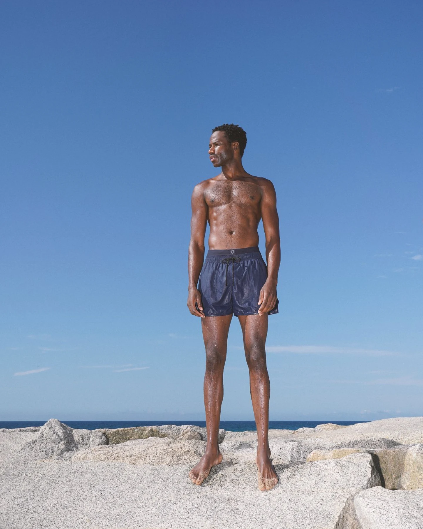 Badeshorts Solid Blau – Ansicht 6