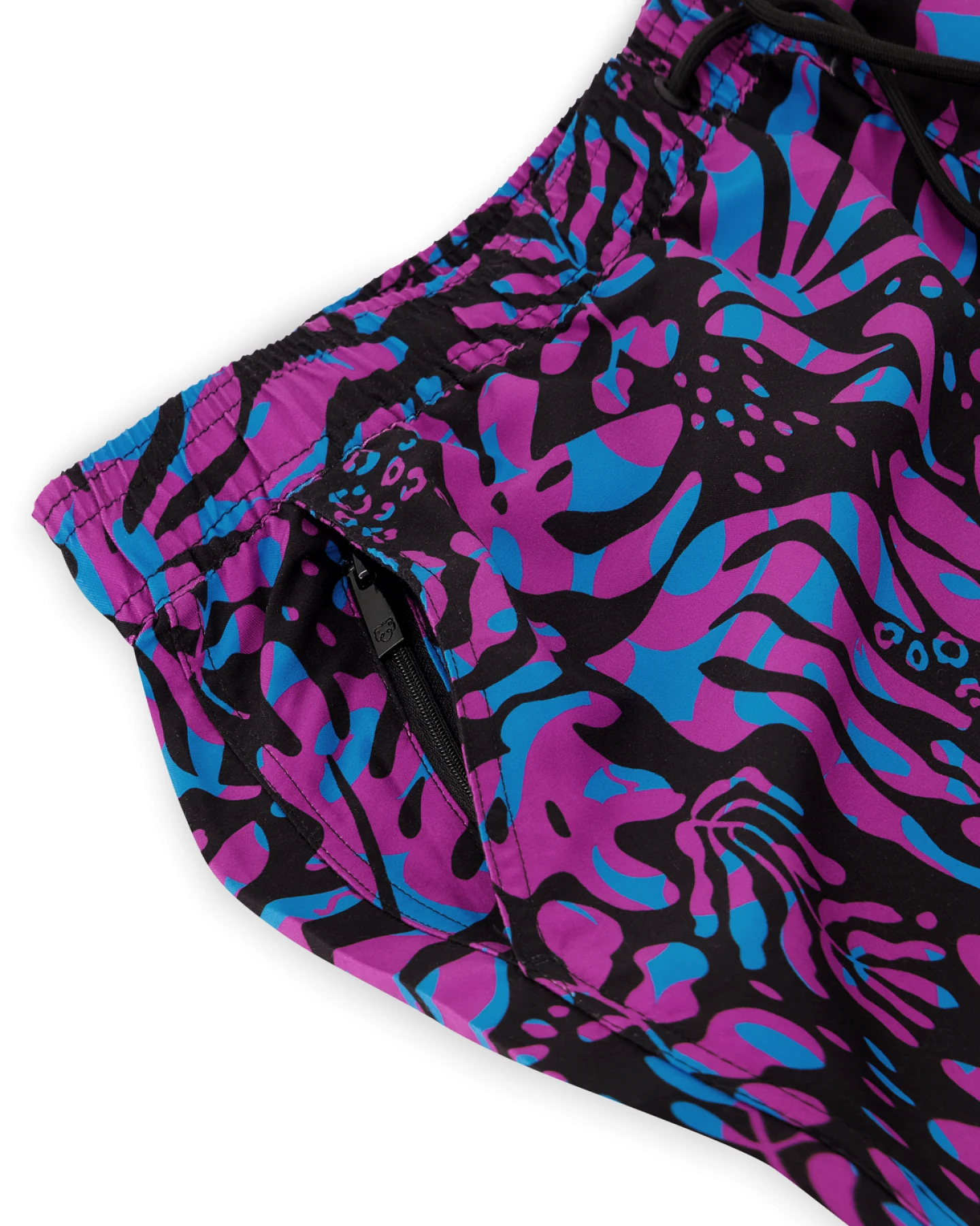 Badeshorts Leafs Schwarz – Ansicht 4