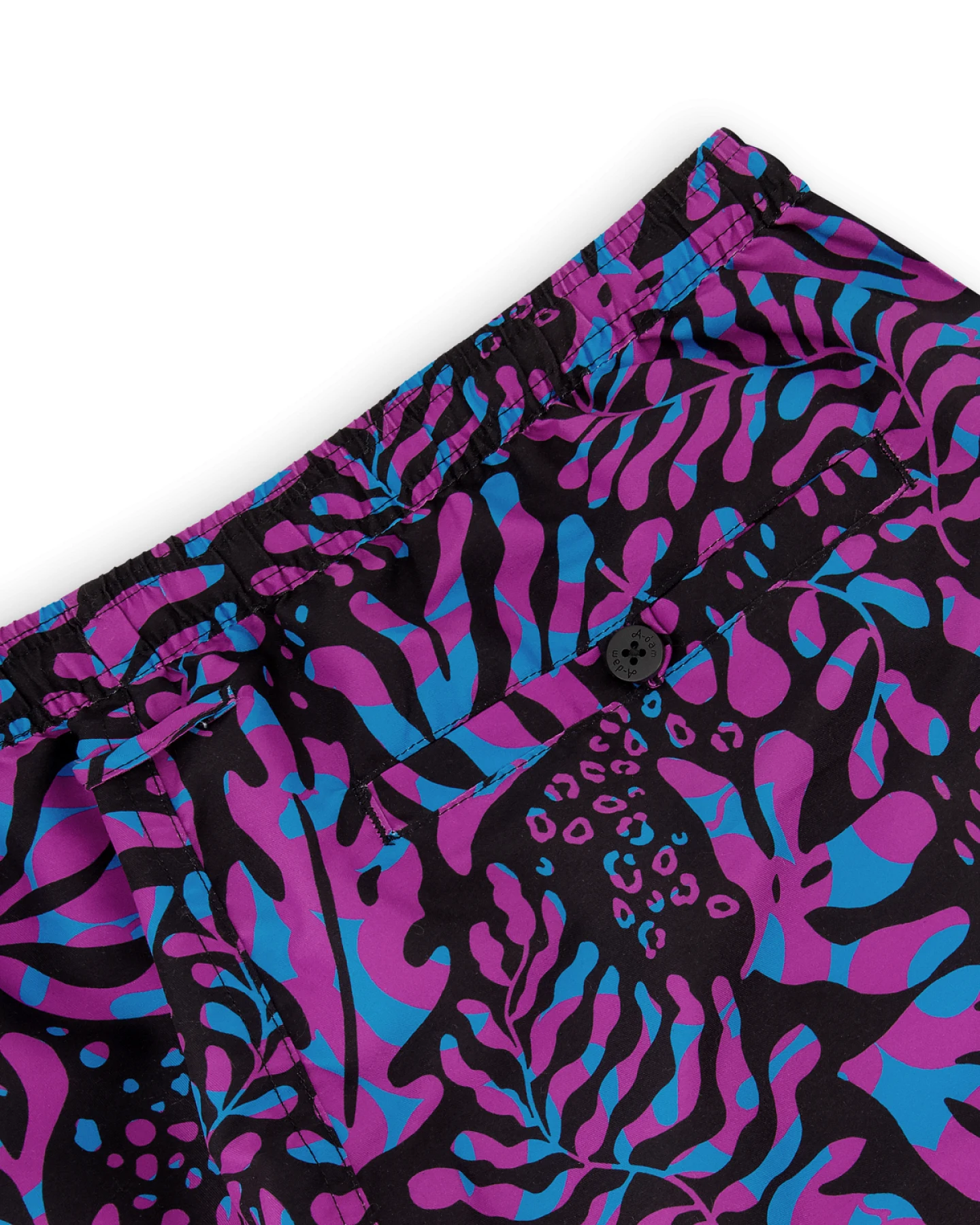 Badeshorts Leafs Schwarz – Ansicht 5