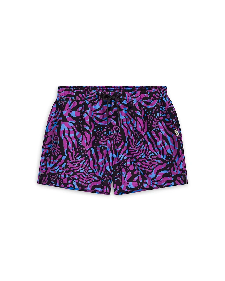 Badeshorts Leafs Schwarz