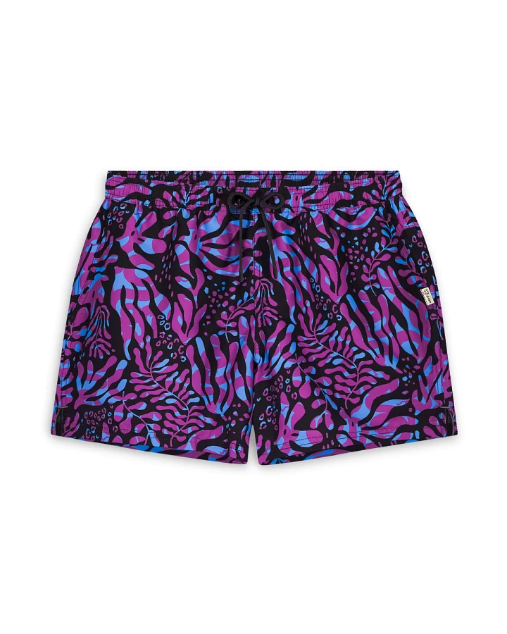 Badeshorts Leafs Schwarz