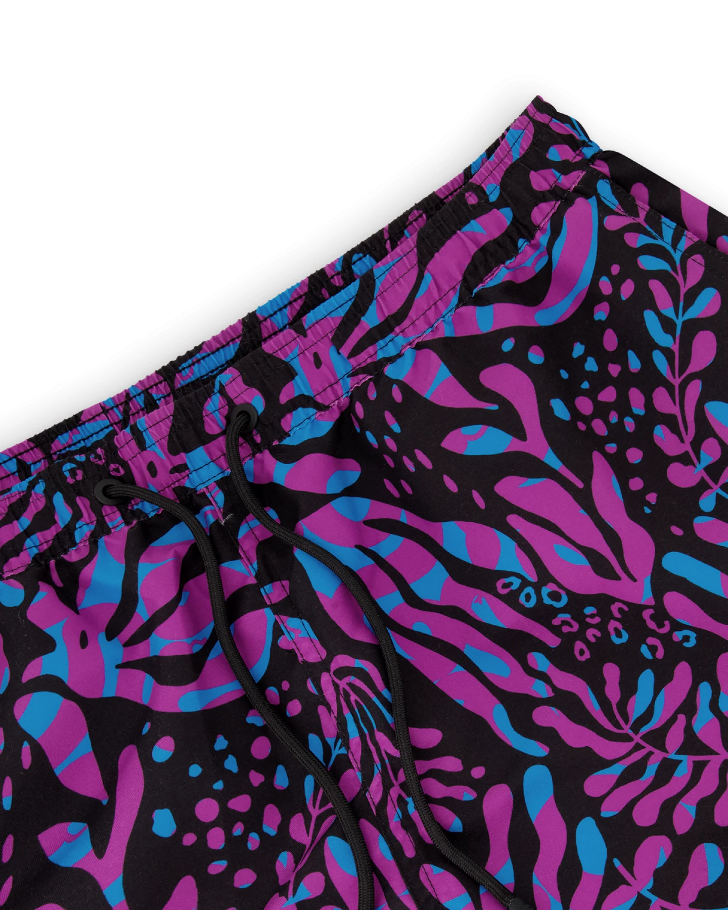 Badeshorts Leafs Schwarz – Ansicht 3