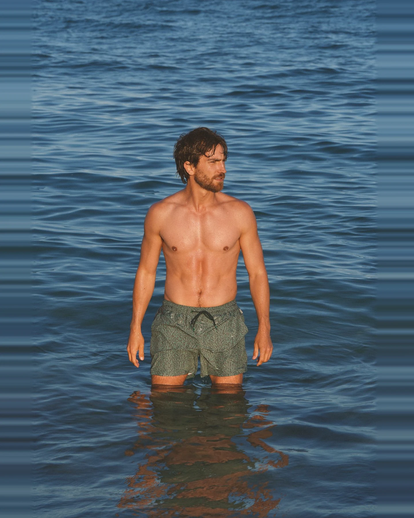 Badeshorts Seaweed Grün – Ansicht 5