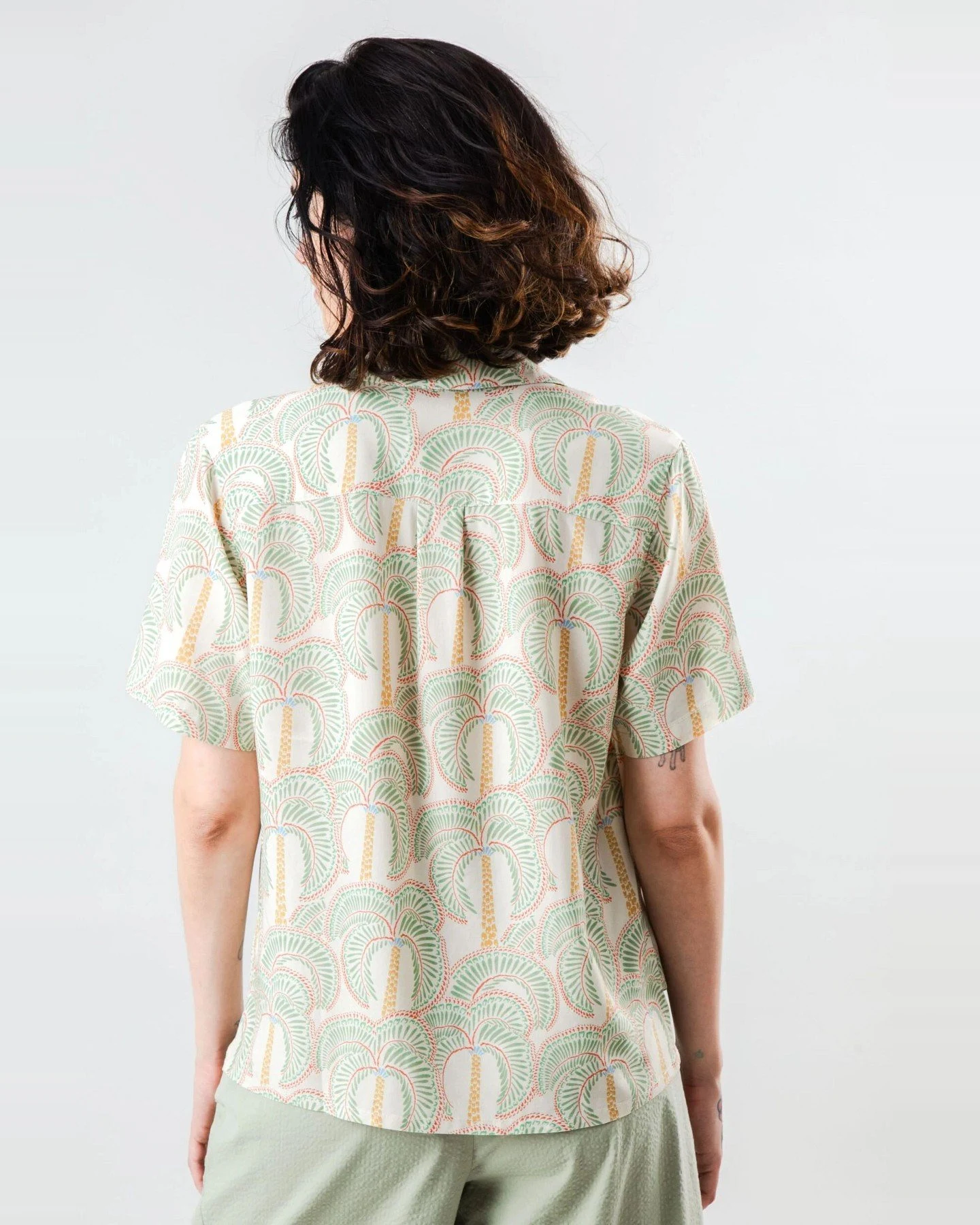 Bluse Borneo Aloha Grün – Ansicht 4