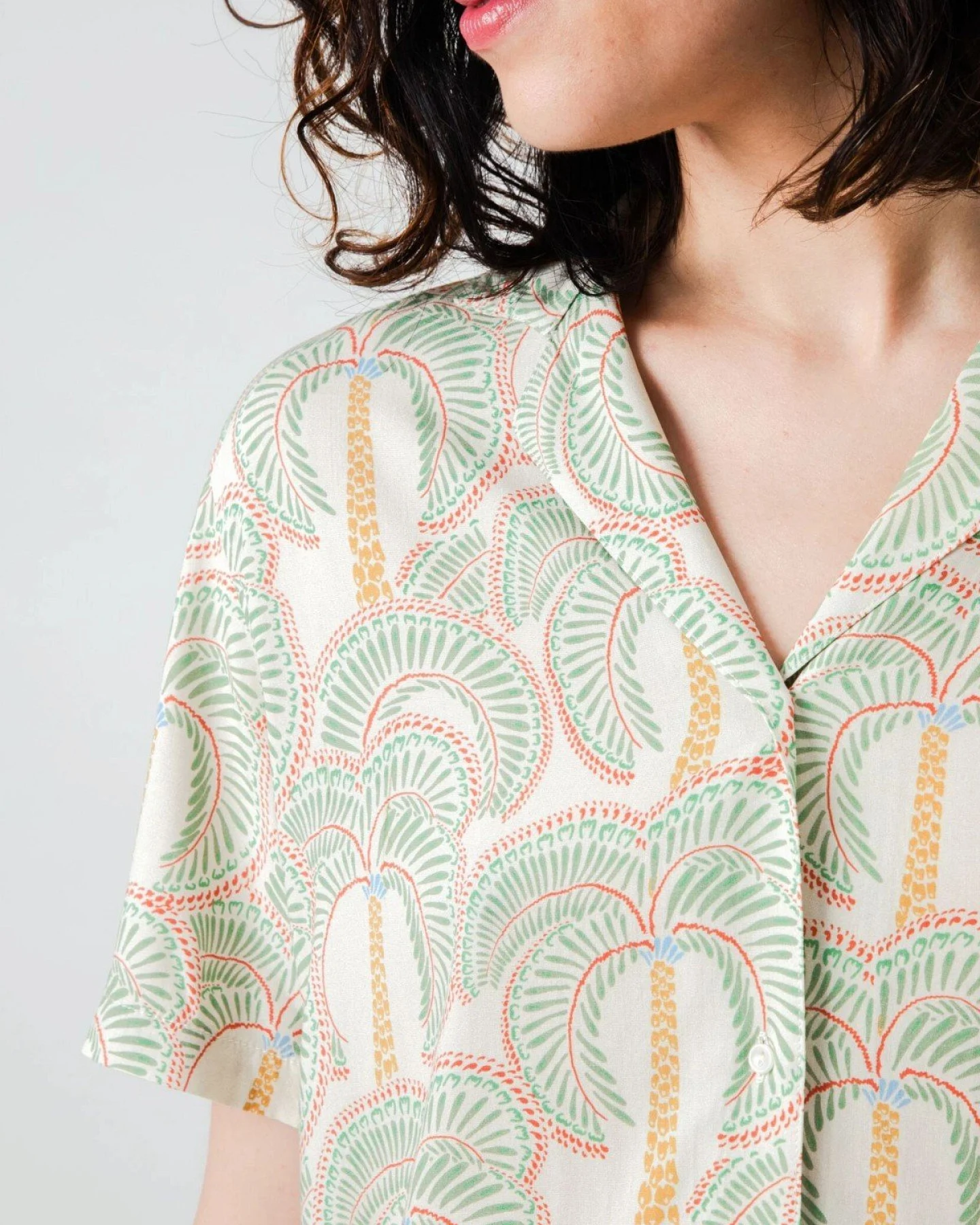 Bluse Borneo Aloha Grün – Ansicht 5