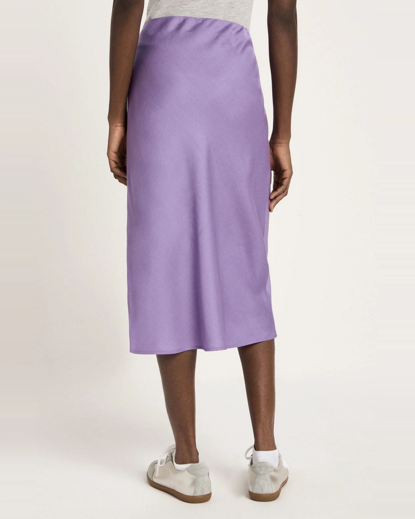 Rock Midi Tencel Lila – Ansicht 3