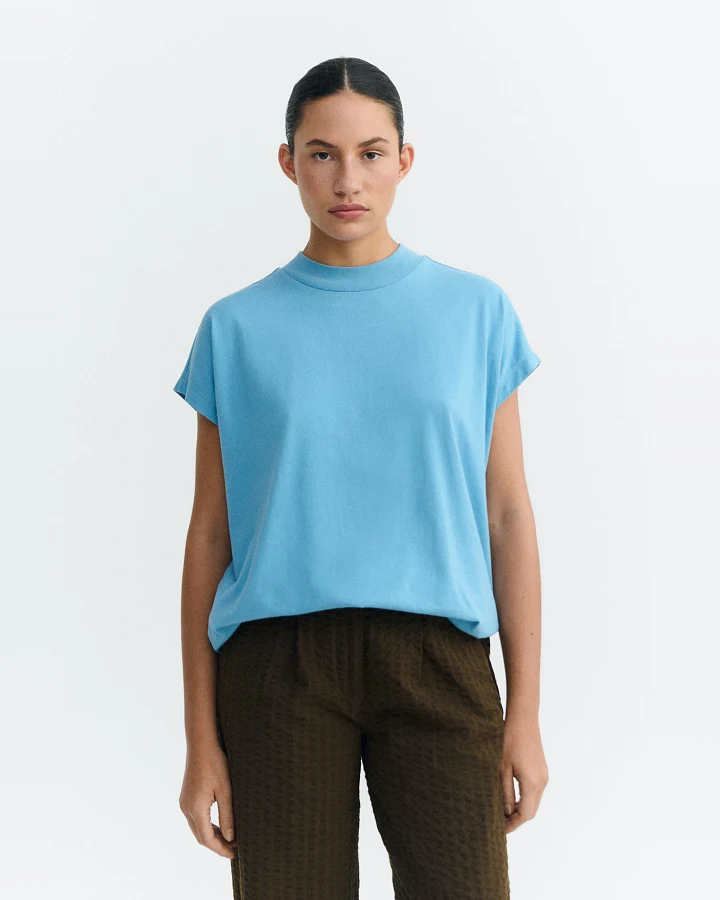 Thinking MU Damen vegan T-Shirt Volta Hellblau