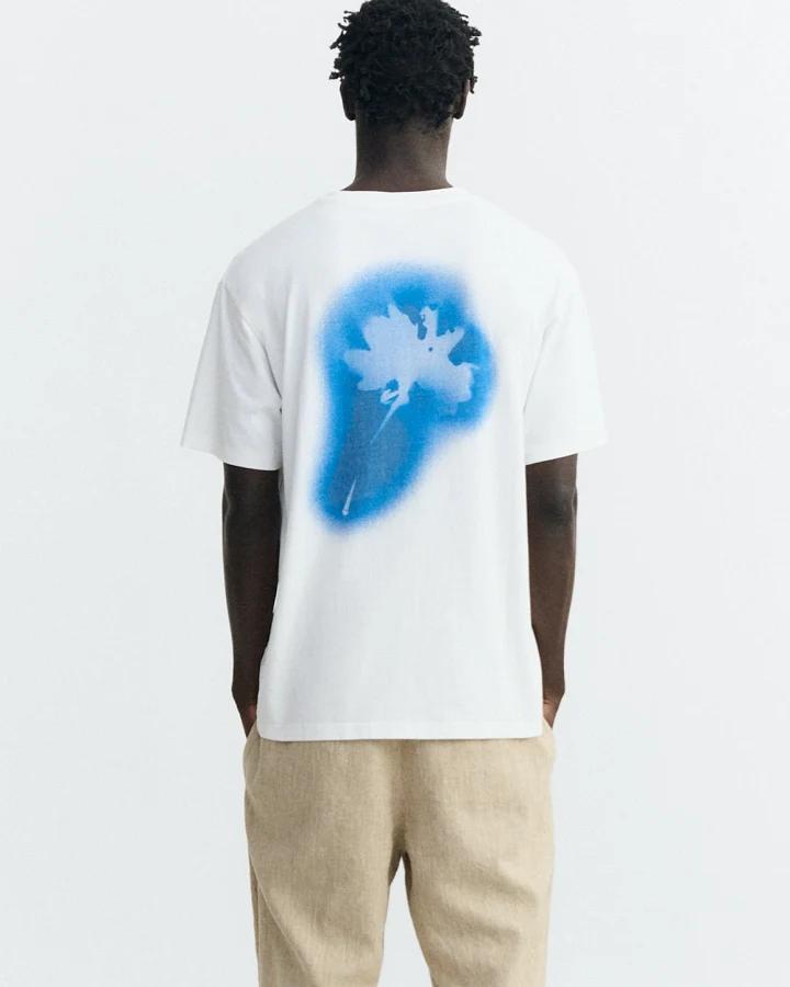 Thinking MU Herren vegan T-Shirt Aaron Weiß/Blau