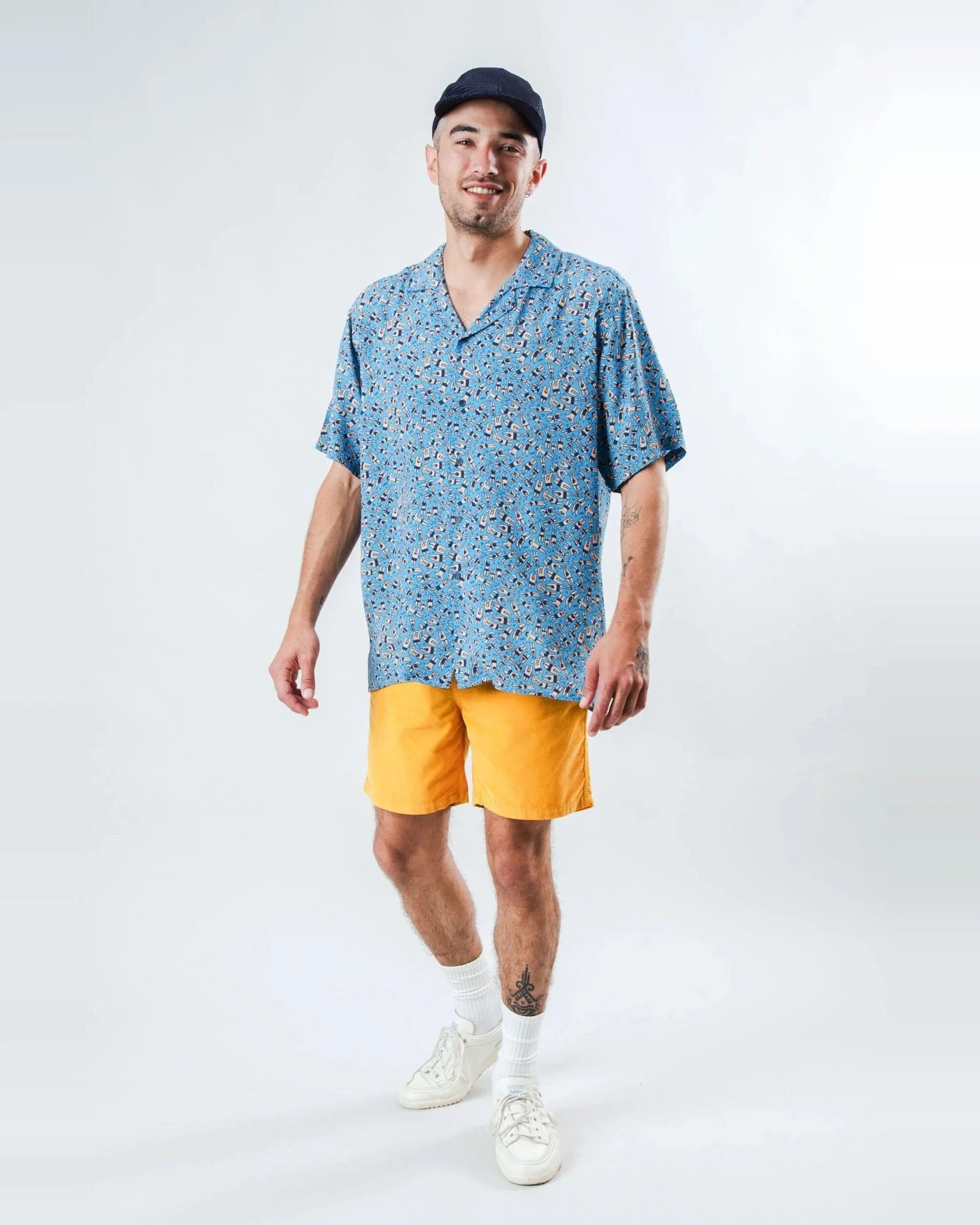 Hemd Just Swim Aloha Blau – Ansicht 4