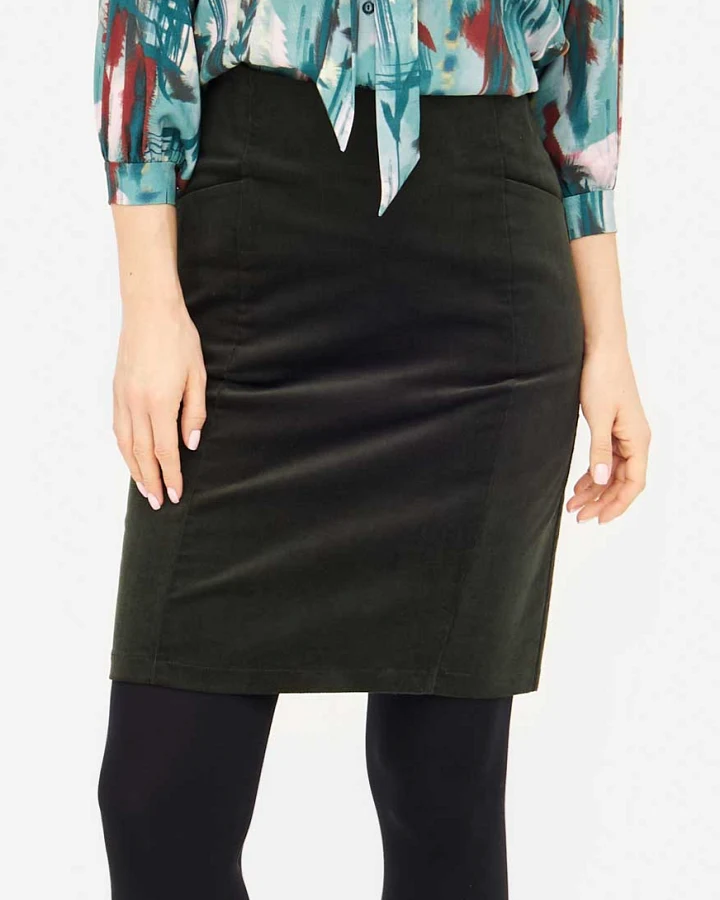 WiDDA Damen vegan Skirt Kay Deep Sea Forest Green