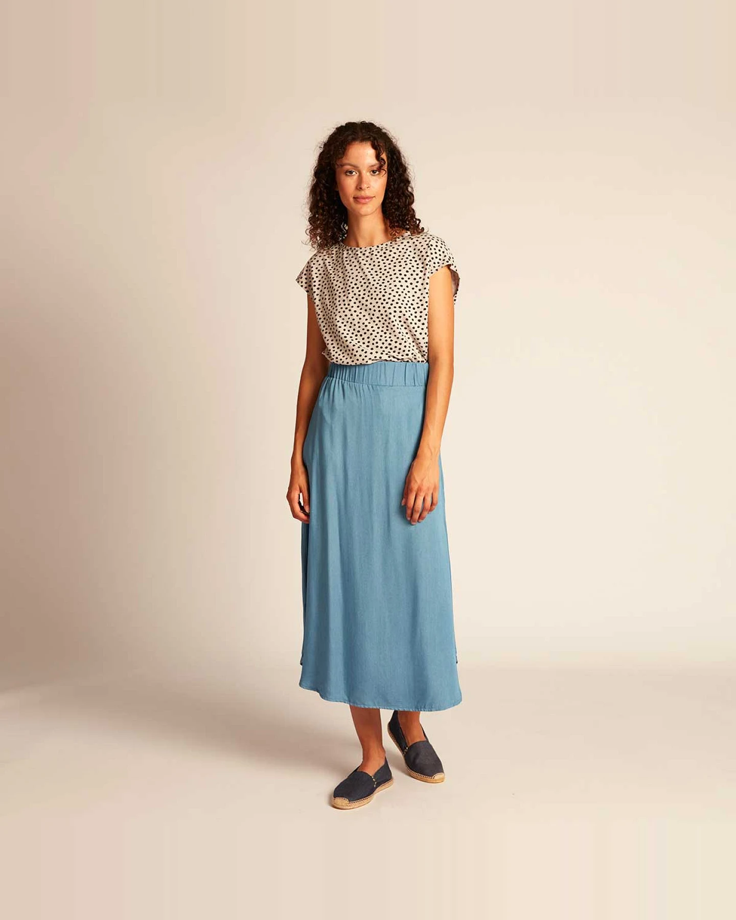WiDDA Damen vegan Skirt Julip Light Blue – Ansicht 2