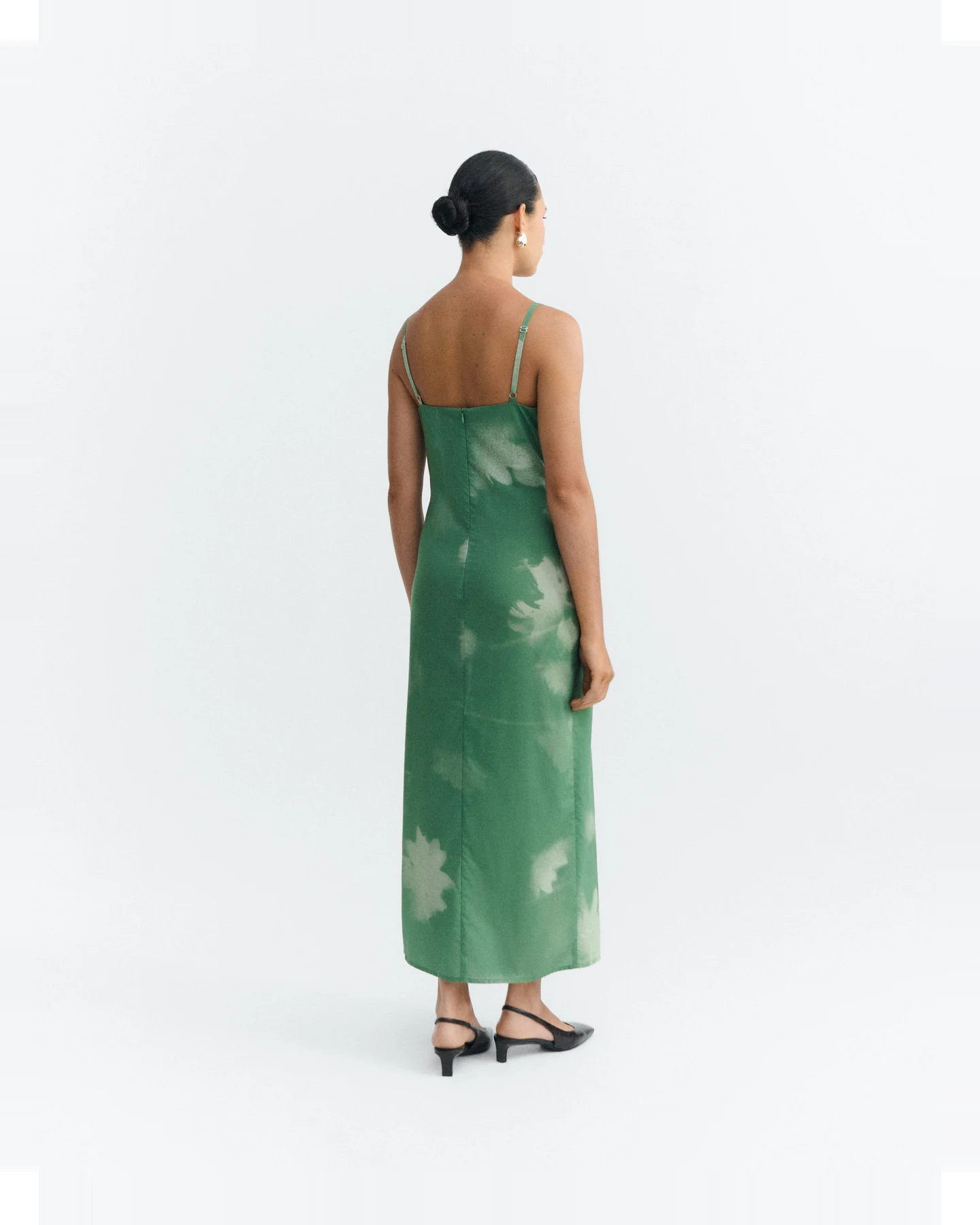 Thinking MU Damen vegan Dress Sunniva Tipia Long Green – Ansicht 2