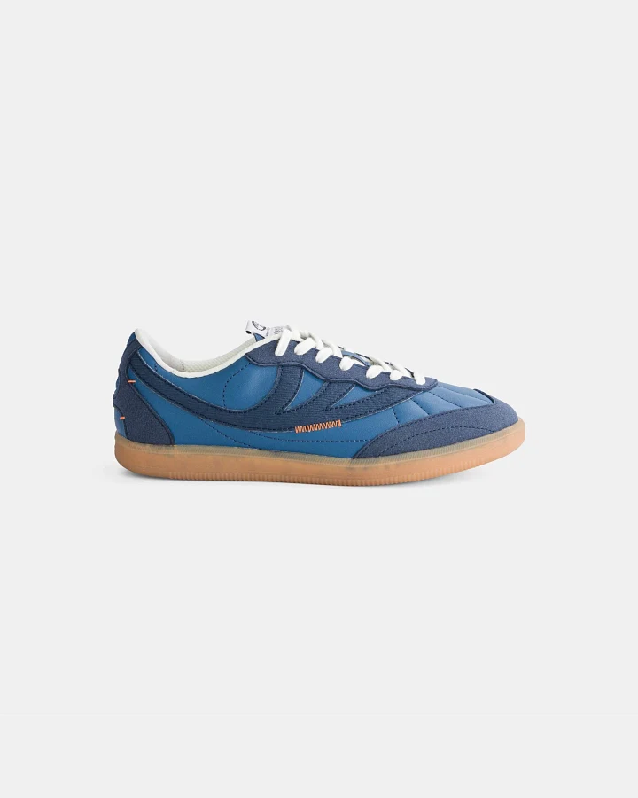 MoEa Herren vegan Sneaker Flow Full Blue Mushroom