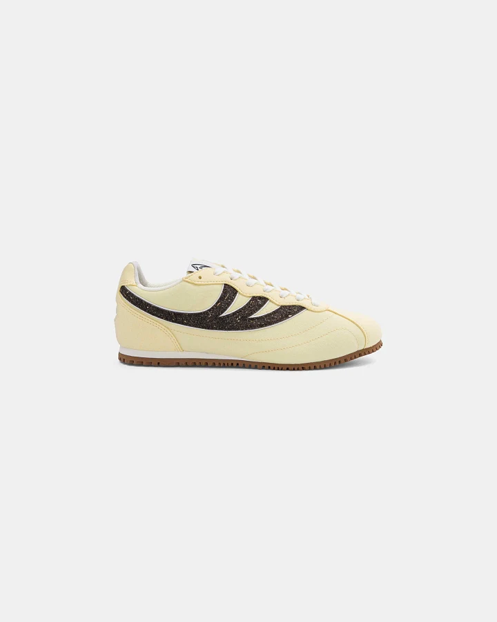 MoEa Herren vegan Sneaker Rise Yellow & Black Seaweed